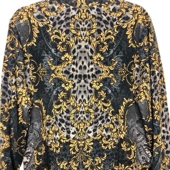 𝅺Susan Graver Damask Printed Sweater Tunic New NWOT - Picture 5 of 11